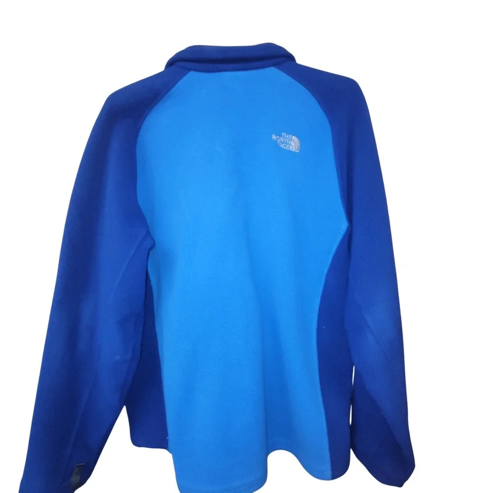 The North Face Mens Large Blue Fleece Gorpcore Outerwear Hiking Camping Retro
